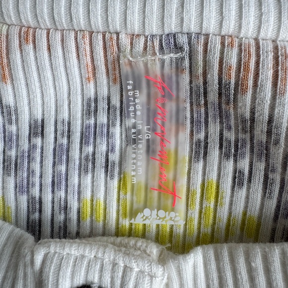 FP Movement Rally Ribbed Printed Layer Top Size Large - Picture 3 of 4